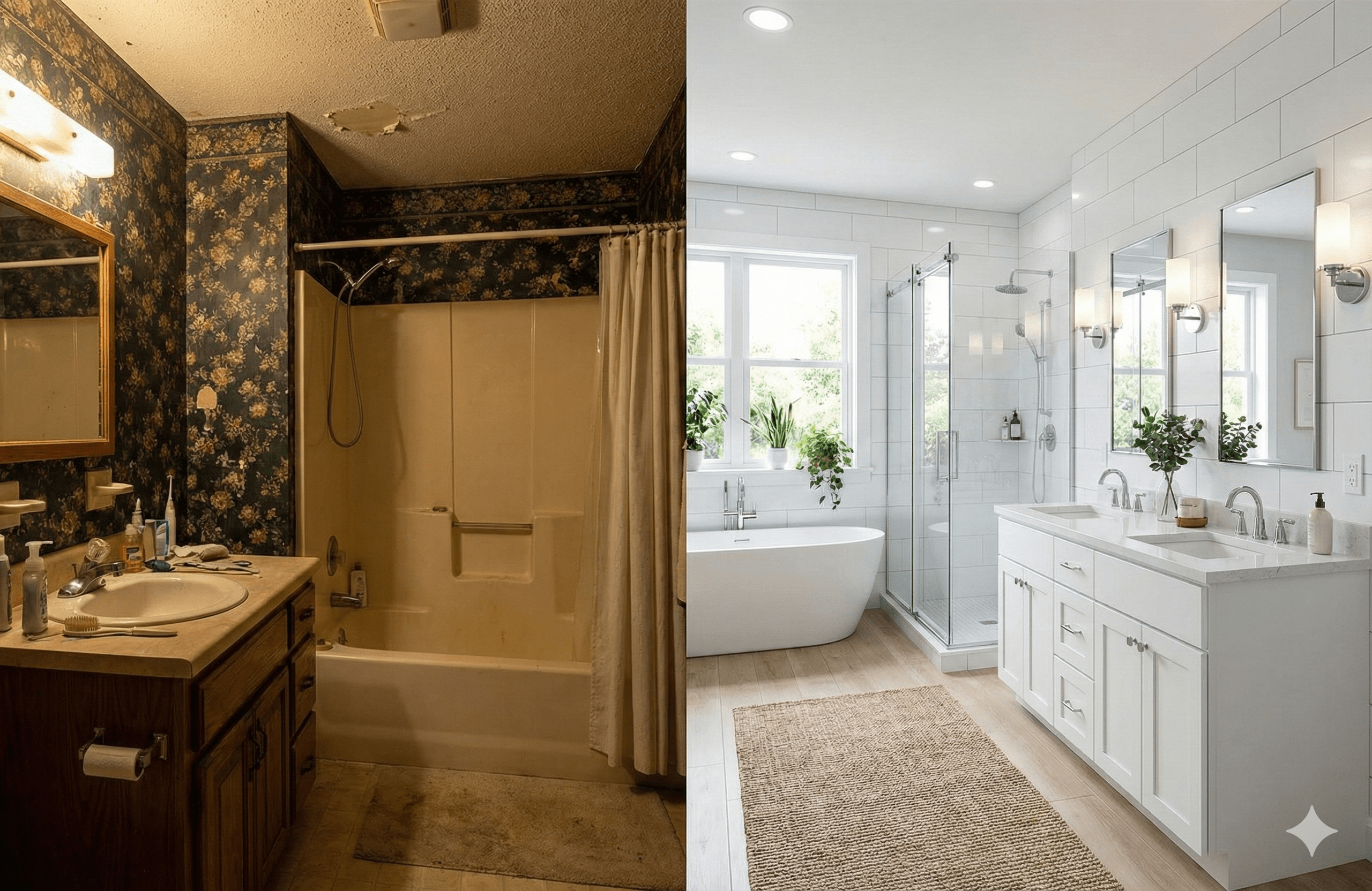 Walk-in shower remodel